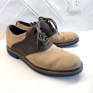 Cole Haan Men's Air Harrison Saddle Oxford Shoes Brown Size 9M Leather Classic